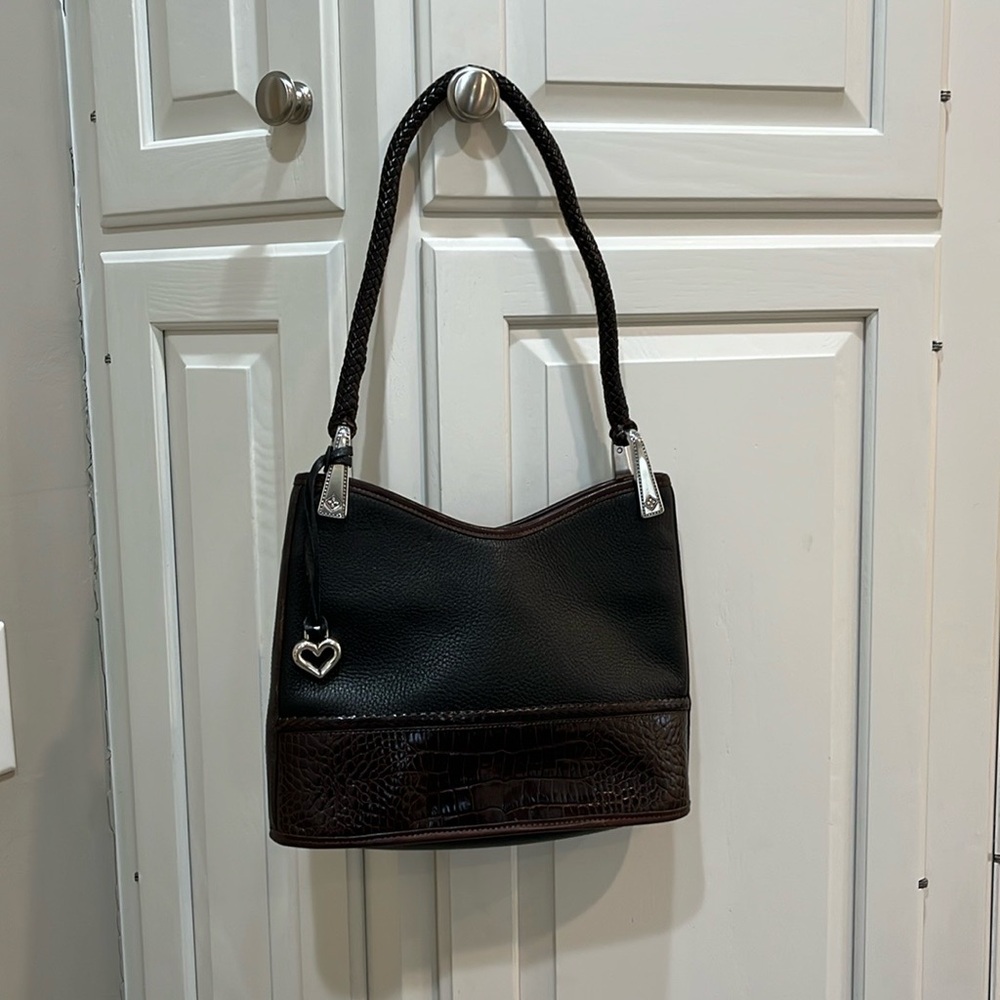 Brighton Elegant Black and Brown Bag